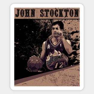 John Stockton Sticker